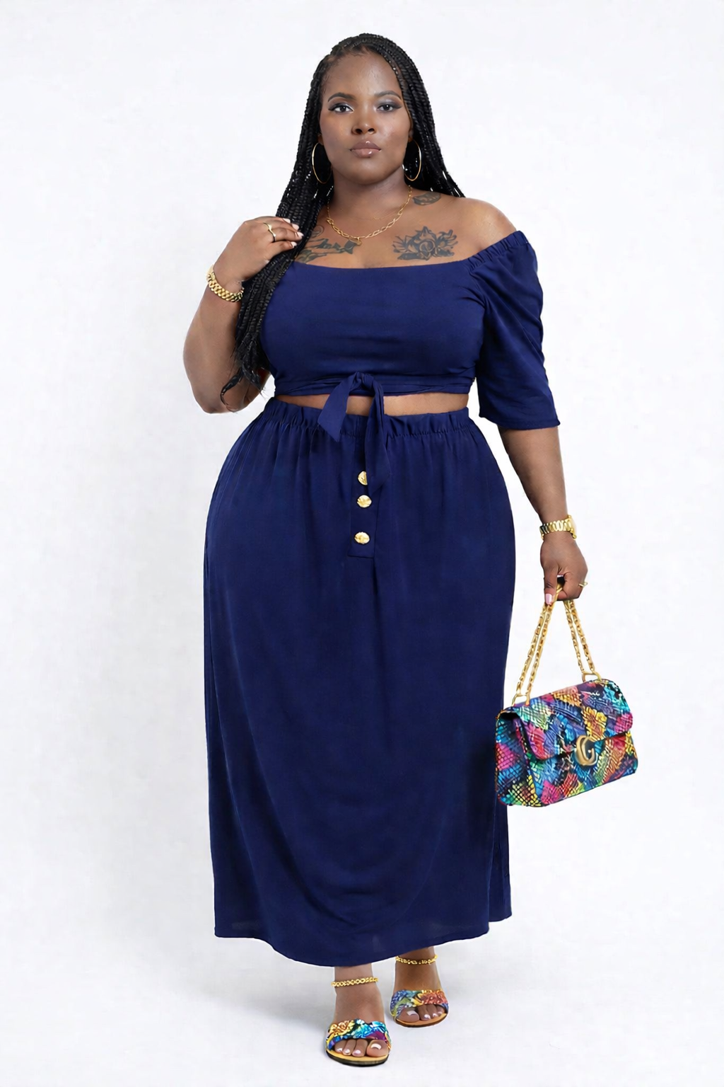 Navy maxi set