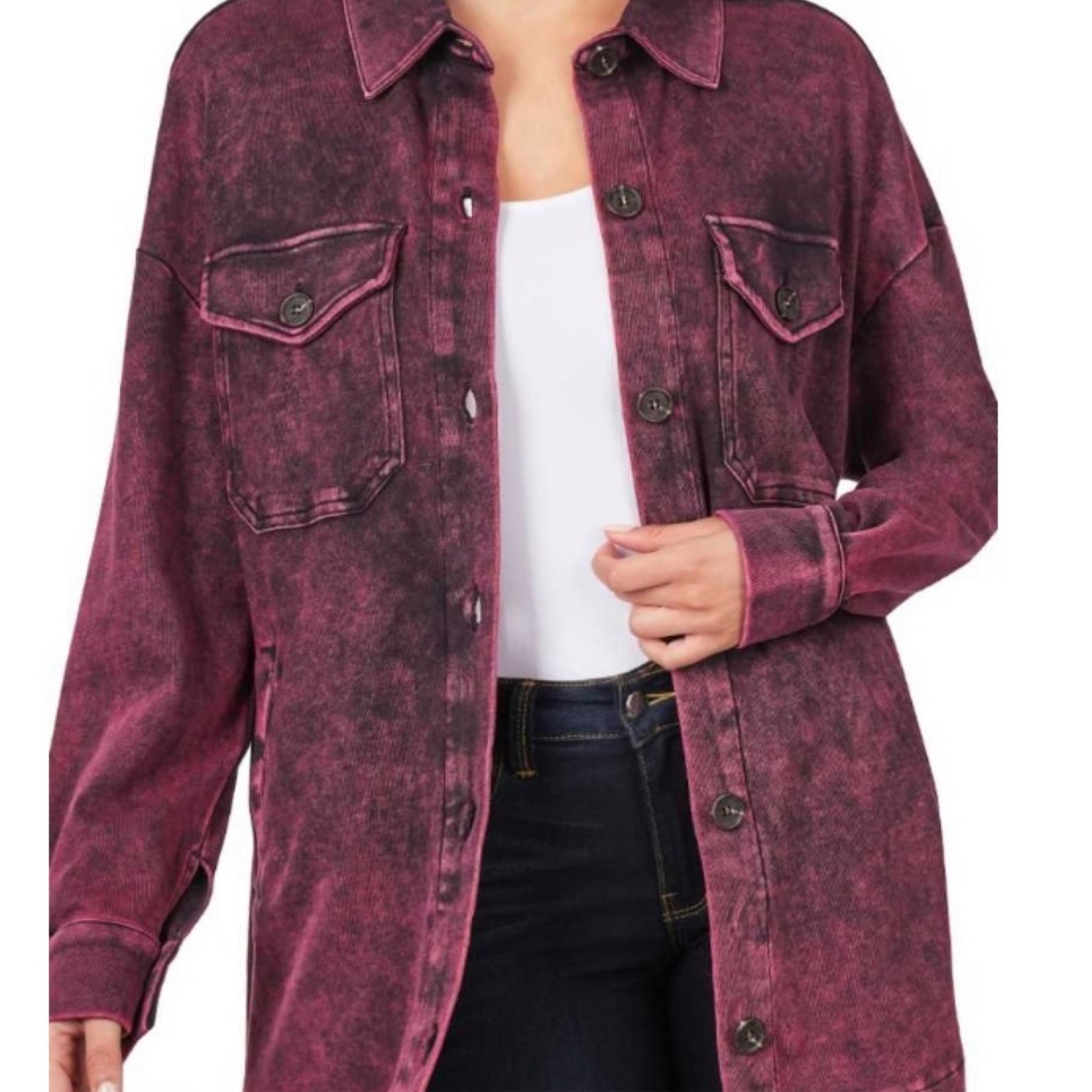 The Plum Cloud Shacket