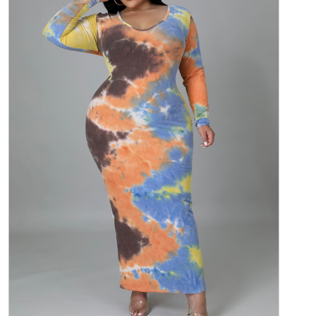 The Allure Tie-Dye Maxi Dress