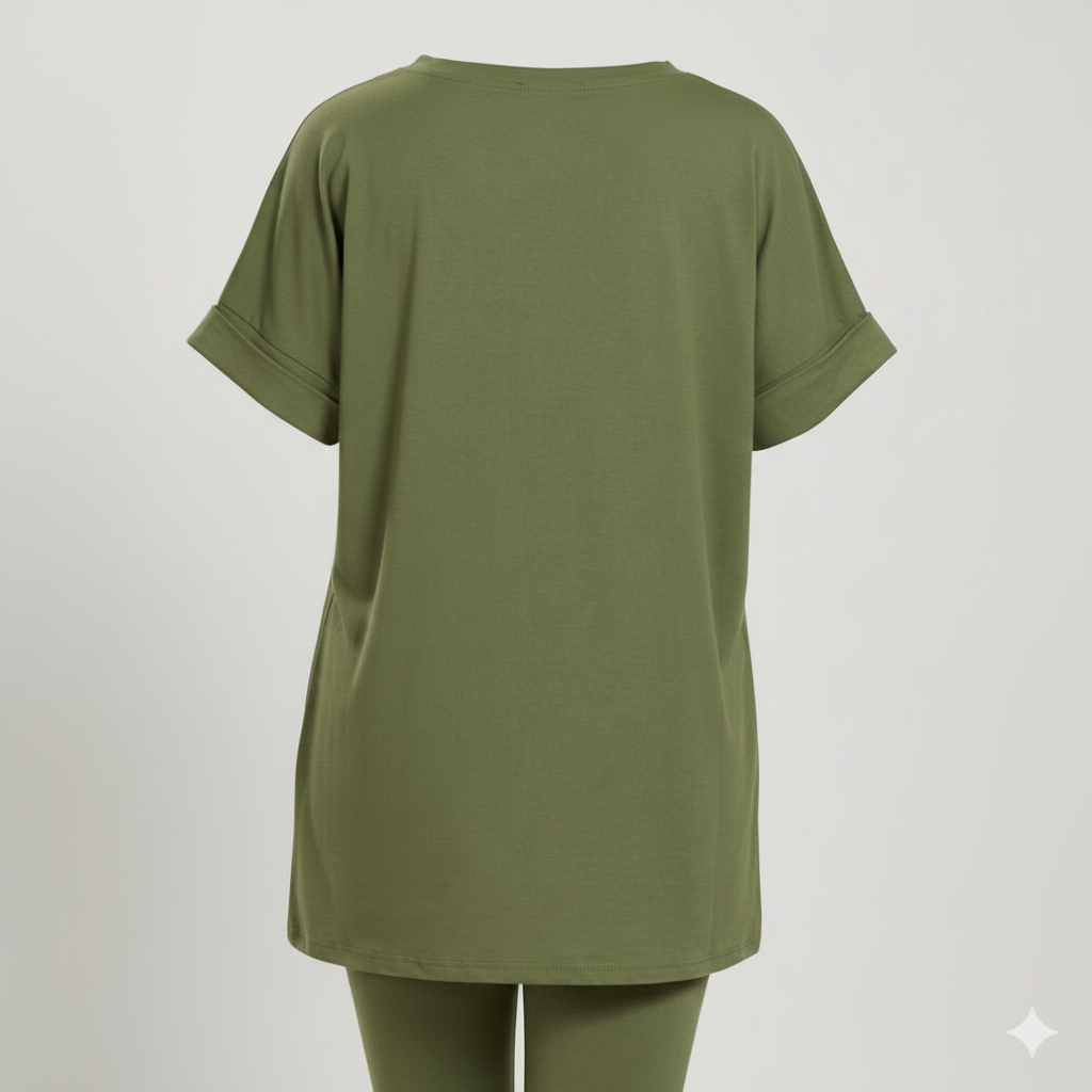 The Ash Olive Relaxed Tee