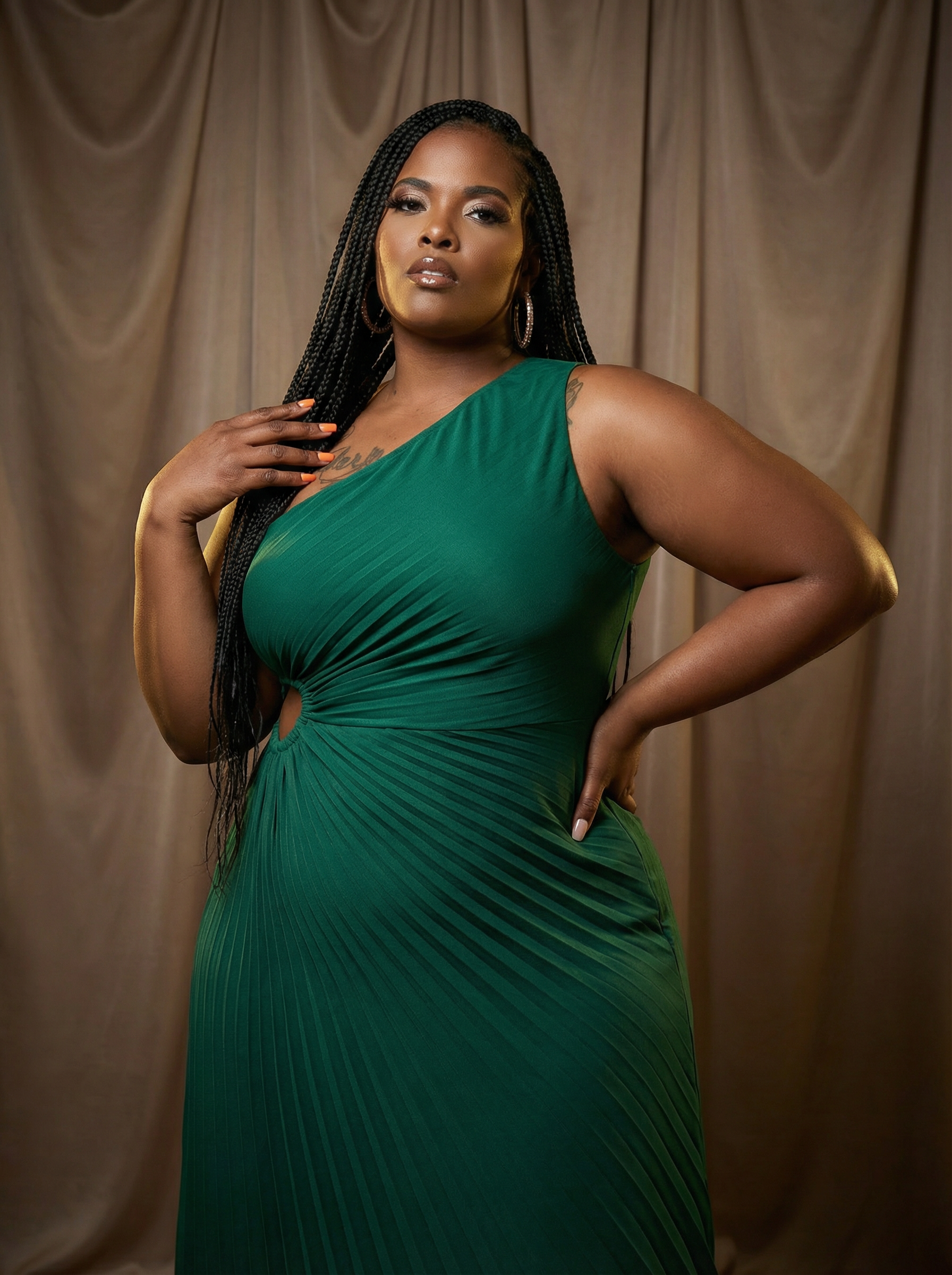 The Emerald Elegance Dress