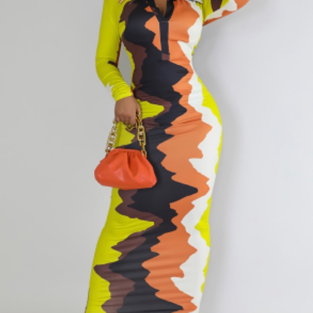 The Wave Theory Maxi Dress